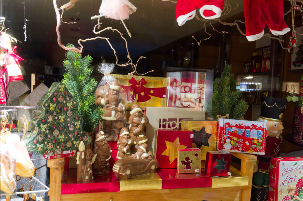 Gebäck, feine Schokolade und Weihnachtsdekoration ,  all das gibt es im Wangener Einzelhandel. 